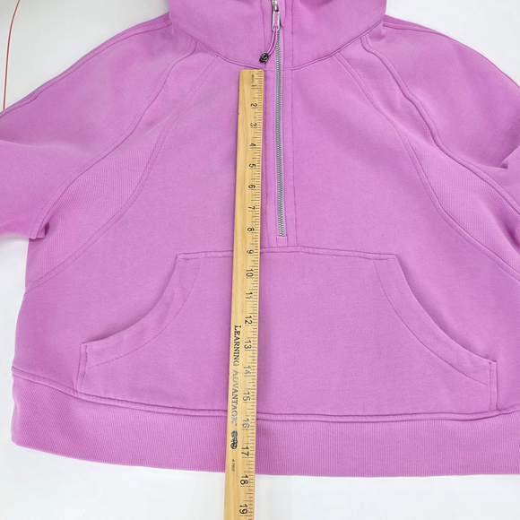 Quiet Luxury Lululemon Scuba Hoodie Women M/L Pink Oversized Half Zip - Picture 8 of 11